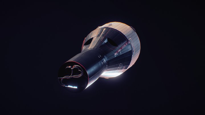 Gemini spacecraft 3D Model