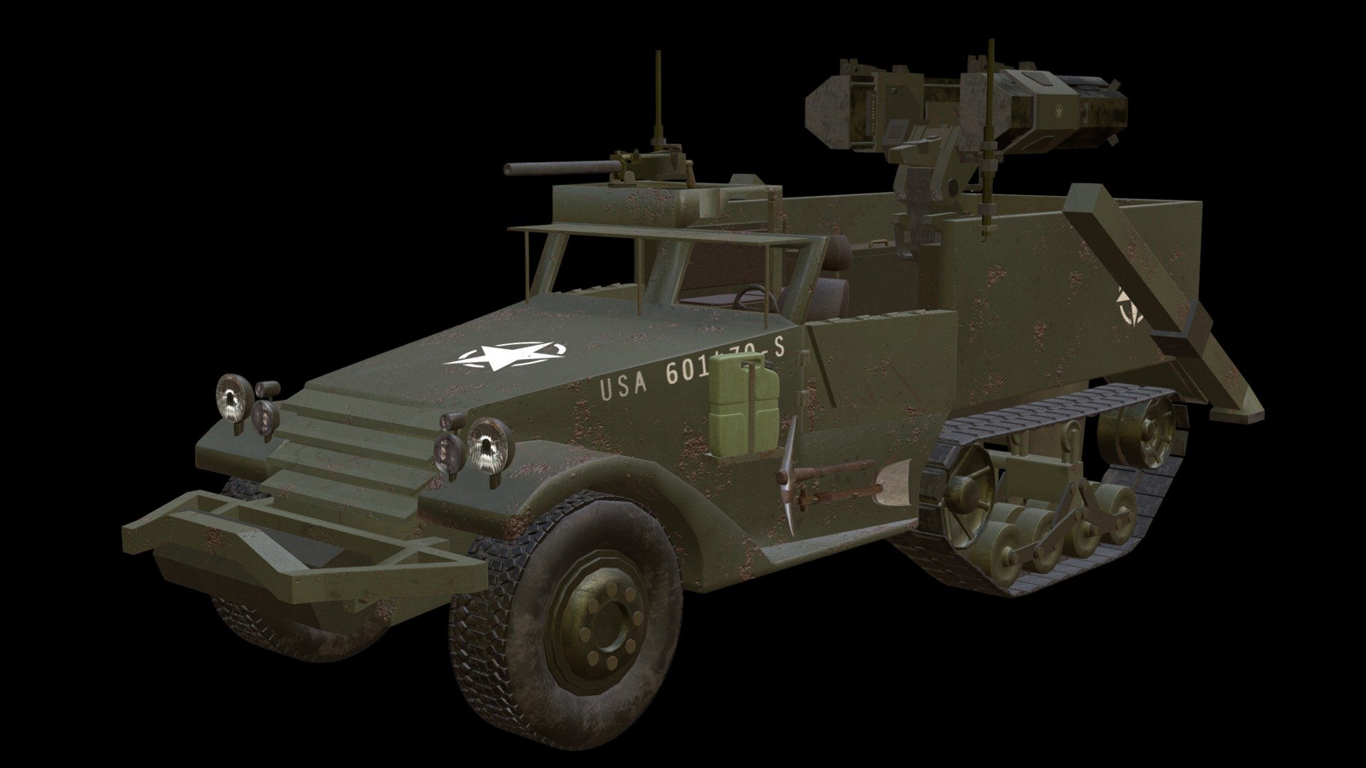 M2 Half Tank (Halo Warthog Inspired)