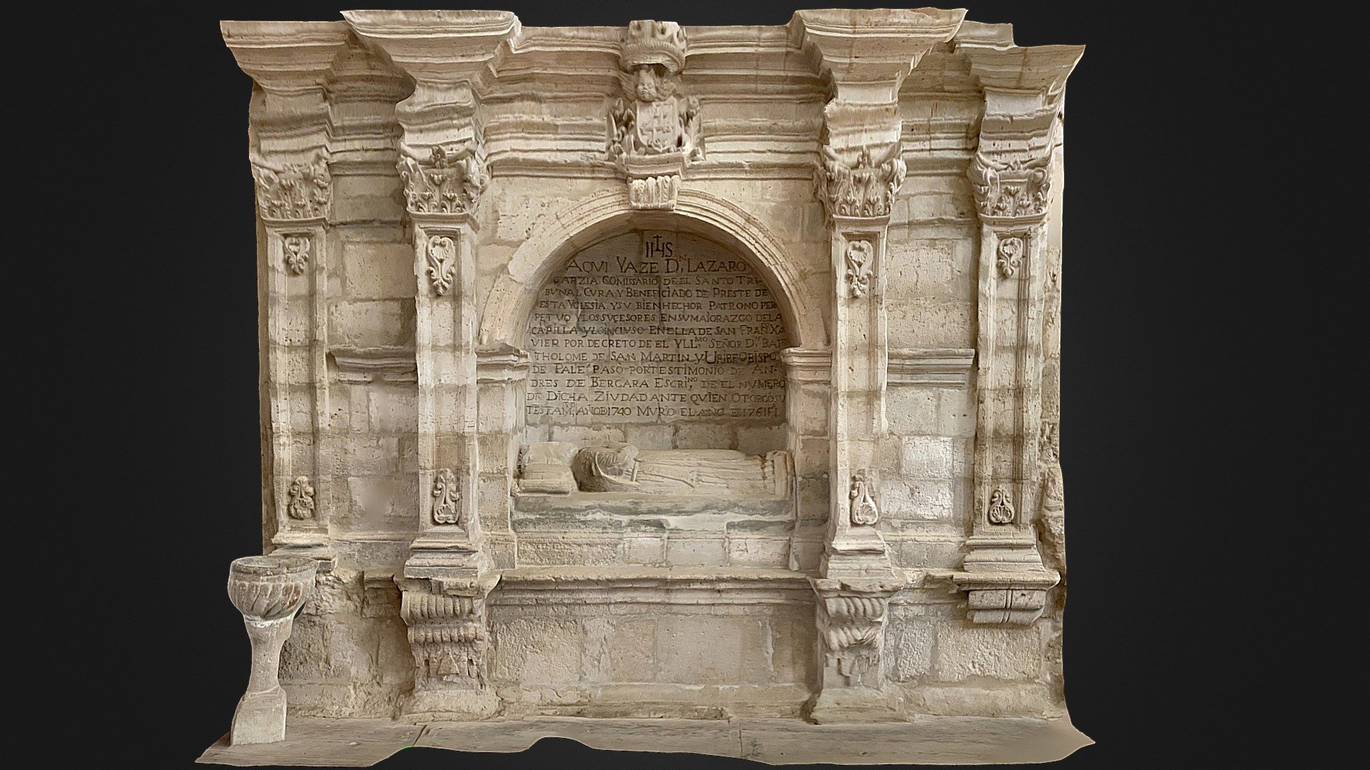 Priest Tomb inside church