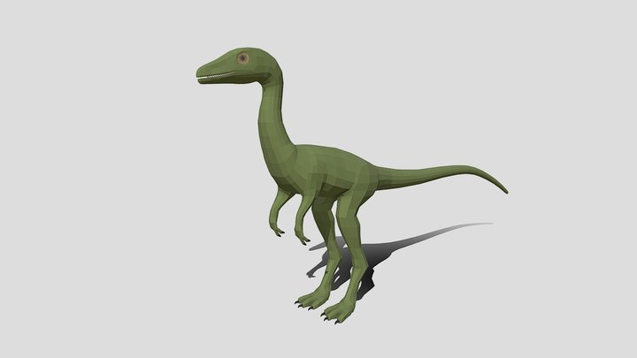 Compsognathus Dinosaur Run Pose 3D Model 3D Model $139 - .3ds .c4d .fbx .ma  .obj .max - Free3D