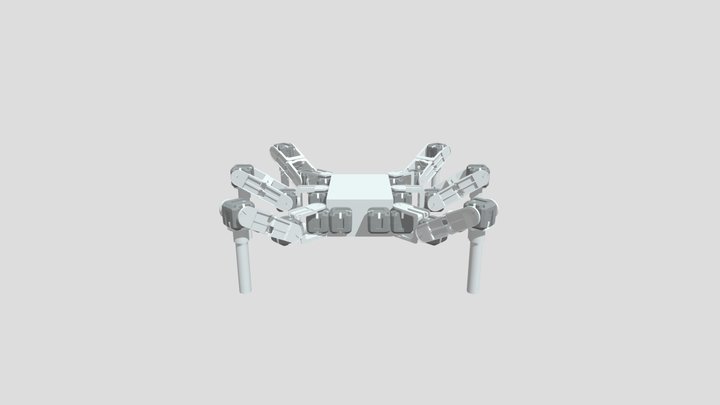 Spider Robot Budget Version V4 3D Model