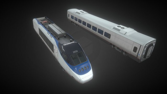 Train - High Speed 3D Model