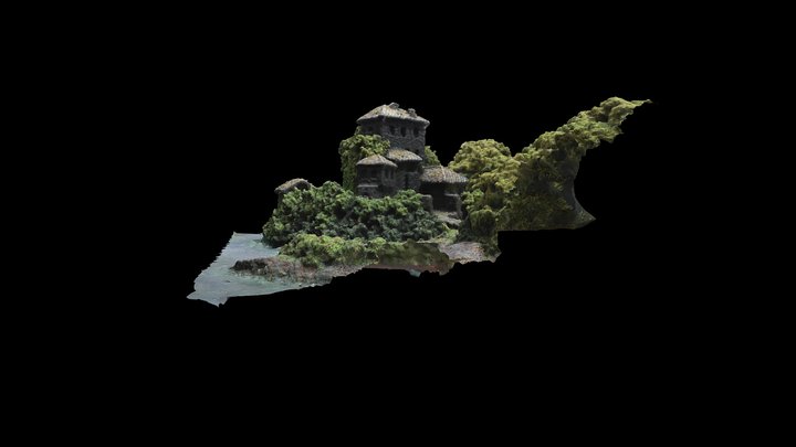 Abandoned medieval outpost (lq) – Gratis 3D-model STL