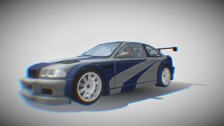 BMW M3 GTR Razor 3D Model
