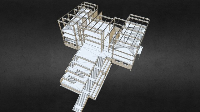 framing of the building 3D Model