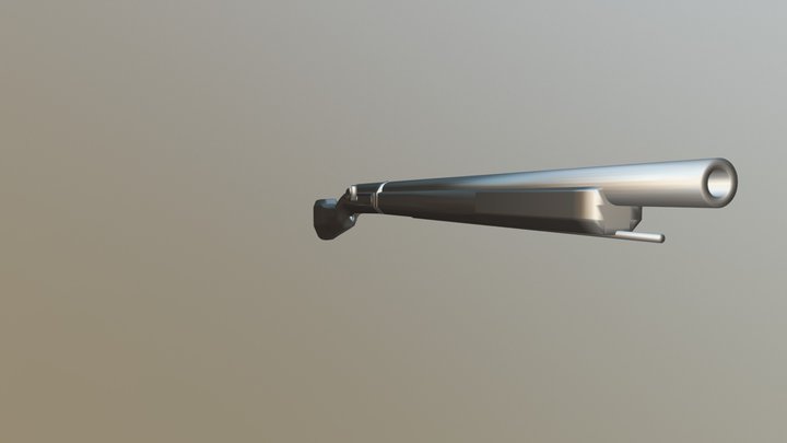 Low poly Musket 3D Model
