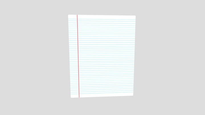 Sheet Of Paper 3D Model