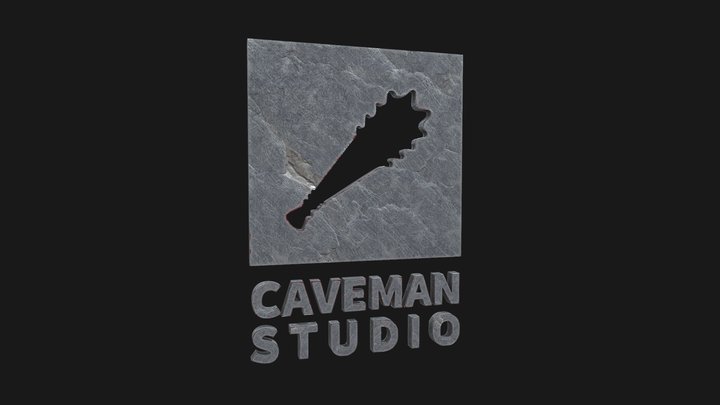 Caveman Studio stylized logo. – Modello 3D gratuito STL