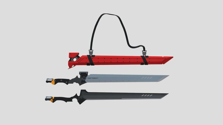 Chen's Swords 3D Model