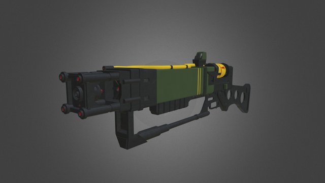 Laser Rifle from Fallout 4 3D Model