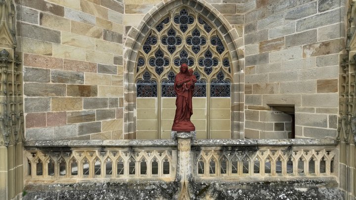 Clochers Eglise Prieurale St Pierre et St Paul 3D Model