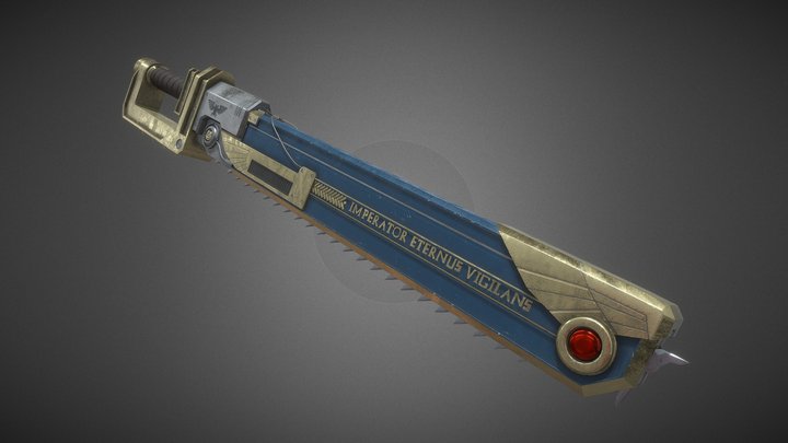 Warhammer: Chainsword 3D Model