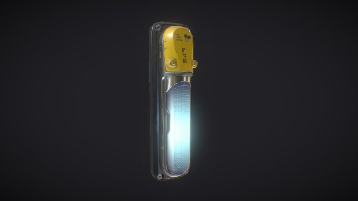 Laboratory Lamp (Small Game asset) 3D Model
