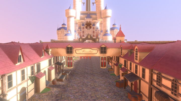 Final Fantasy IX: Alexandria 3D Model