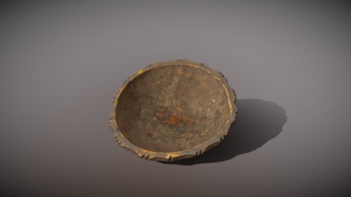 wood_bowl_small_1_demov1 3D Model