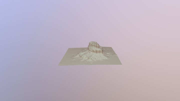 Fajada Butte 3D Model