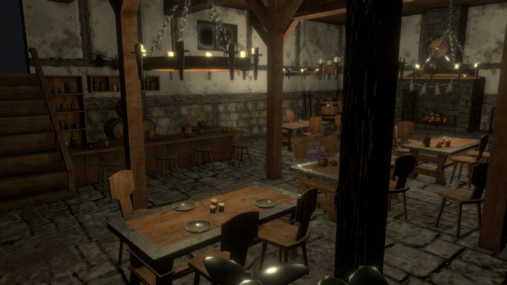 Fantasy Tavern 3D Model