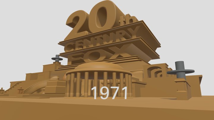 20th Century Fox logo (Little Murders And Walkab 3D Model