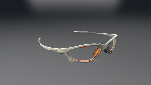 Scanned Oakley Penny Glasses 3D Model