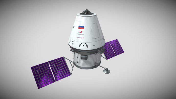 Russian Spaceship Orel 3D Model