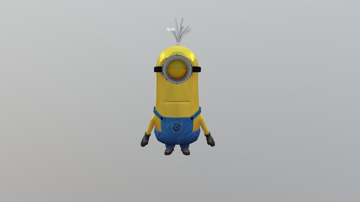 (rig and fanmade) Harold the Minion. 3D Model