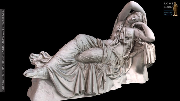 3D rendering of Ariadne, sleeping