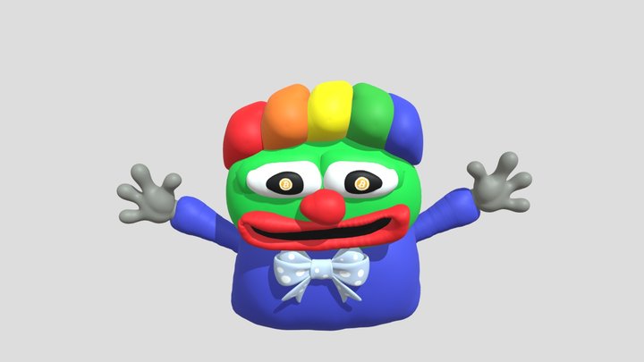 test-clown-head-body-1 3D Model