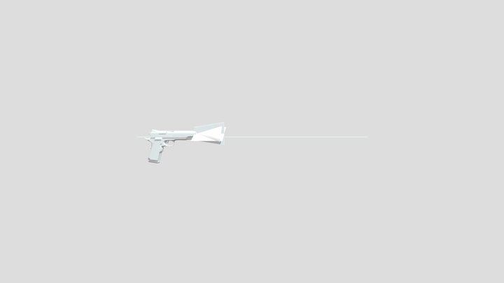 Handgun Fbx 6 1 ASCII 3D Model