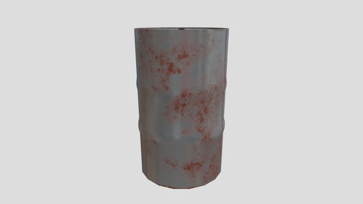 Metal Drum 3D Model