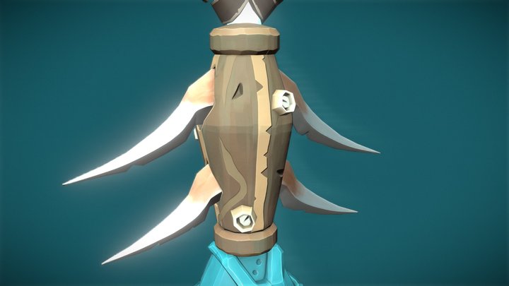 Trident of Triton - Sea of Thieves Fan Art 3D Model