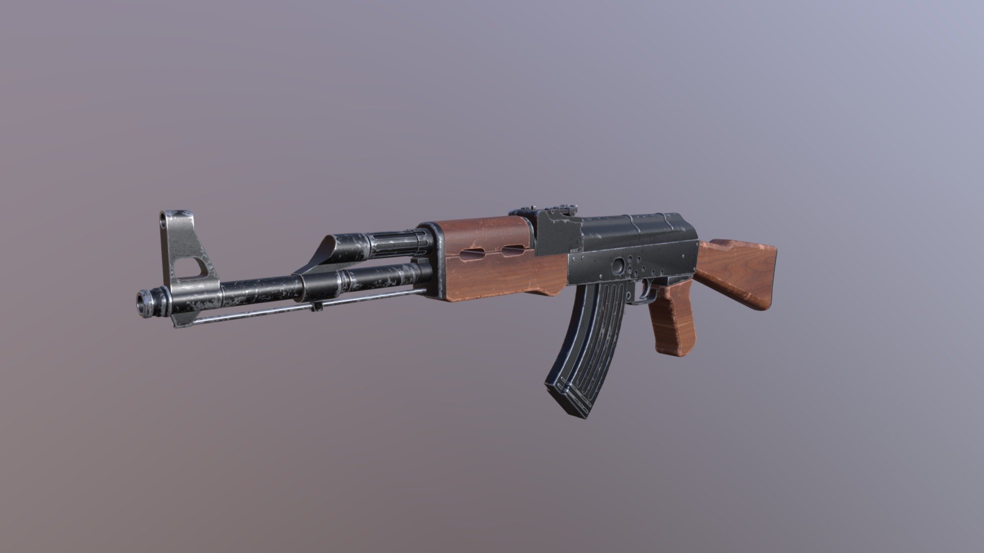 Assault Rifle AK-47 - 3D model by NickCalegari [d93f272] - Sketchfab