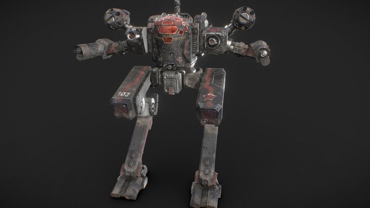 Lobo Clan Battlemech from BATTLETECH 3D Model