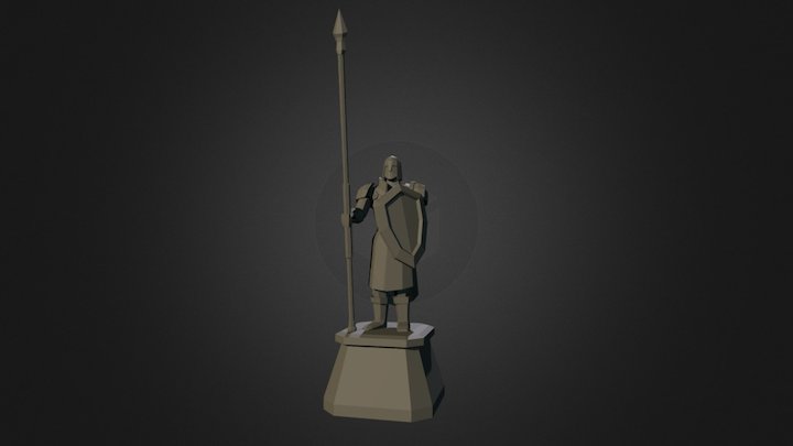 Spearman statue 3D Model