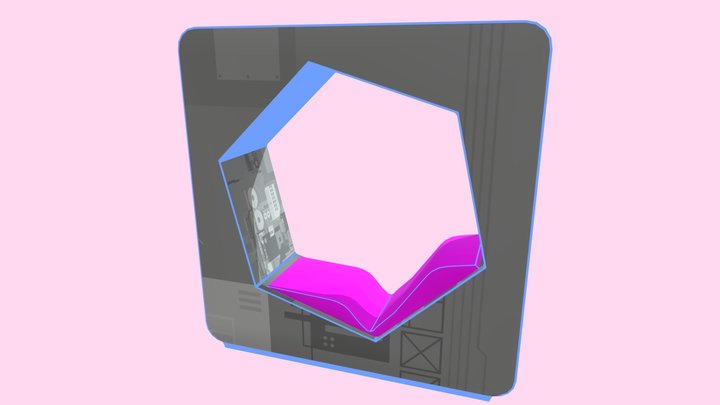 Electron Hexagon Lounger (Decentraland) 3D Model