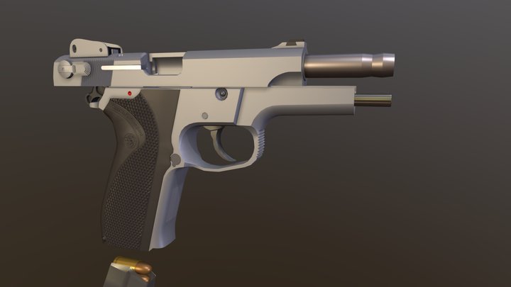 S&W 5906 3D Model