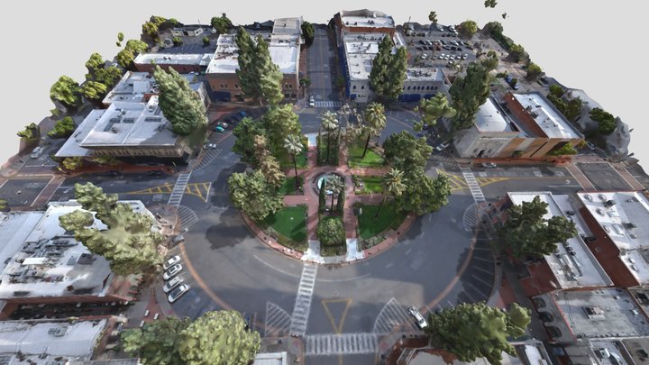 Orange Plaza Model 3D Model