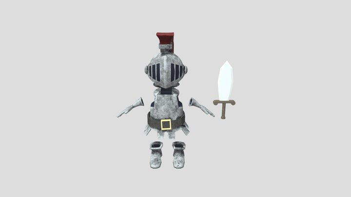 Rusty Knight 3D Model