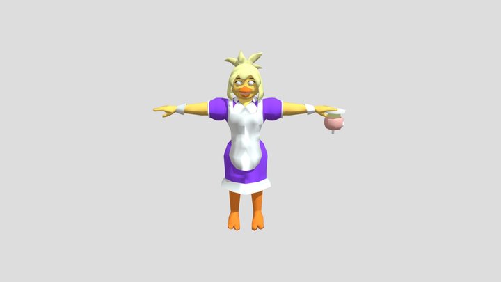 Chica The Chicken 3D Model
