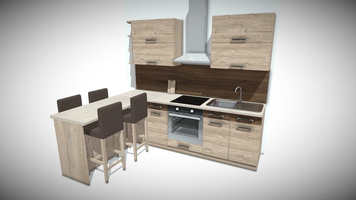 Fanni sarok tálaló sherwood szamoa 3D Model