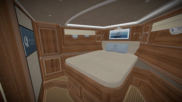 Selene 60 Interior Front Cabin 3D Model