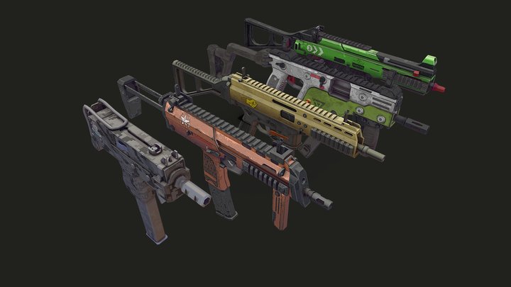 Weapon Model Kit 3D Model