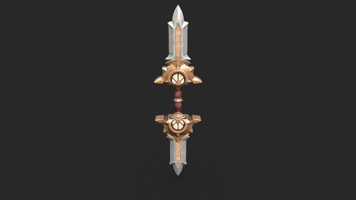 Stylized Spear 5 3D Model