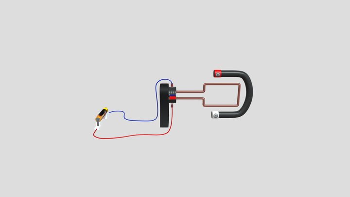 DC motor generator 3D Model