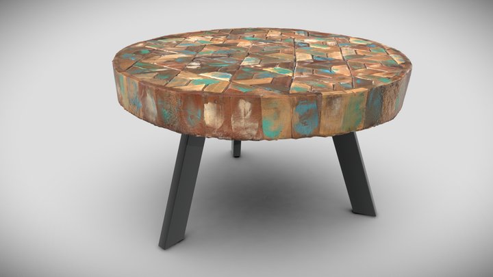 Coffee table handmade - Mesa de centro artesanal 3D Model