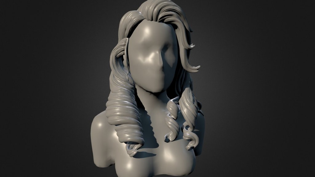 Hair Mermaid (Ocean Princess) - 3D model by HugoBuarque3D [d945fe9 ...