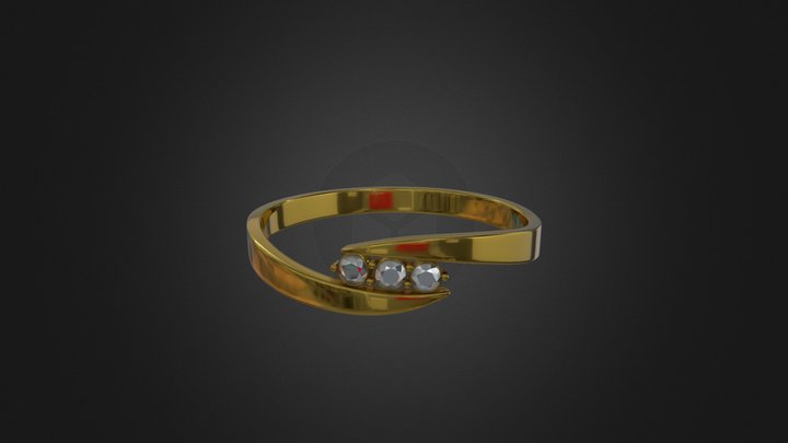 Gold ring 3D Model