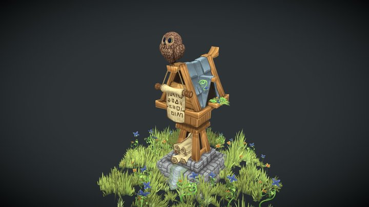 Owl house letterbox 3D Model