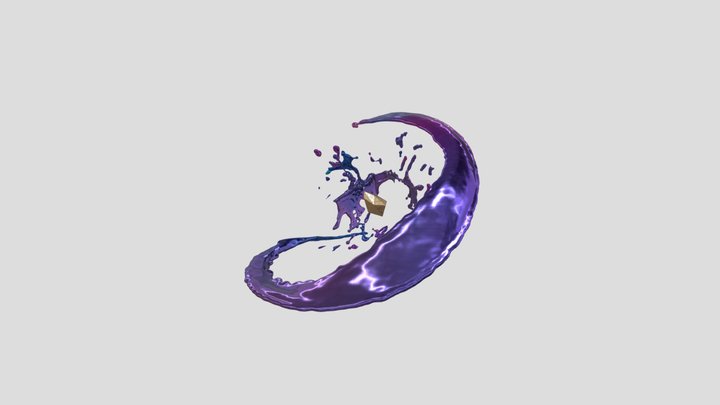 Gem Splash 3D Model