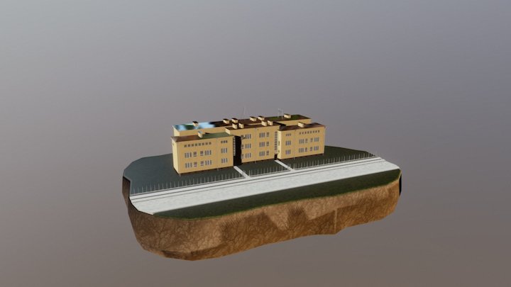 Old block of flats 3D Model
