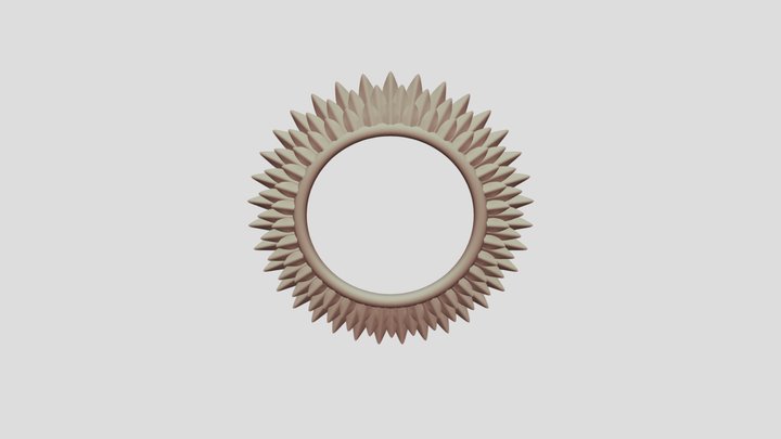 Mirror engraving design 3D Model